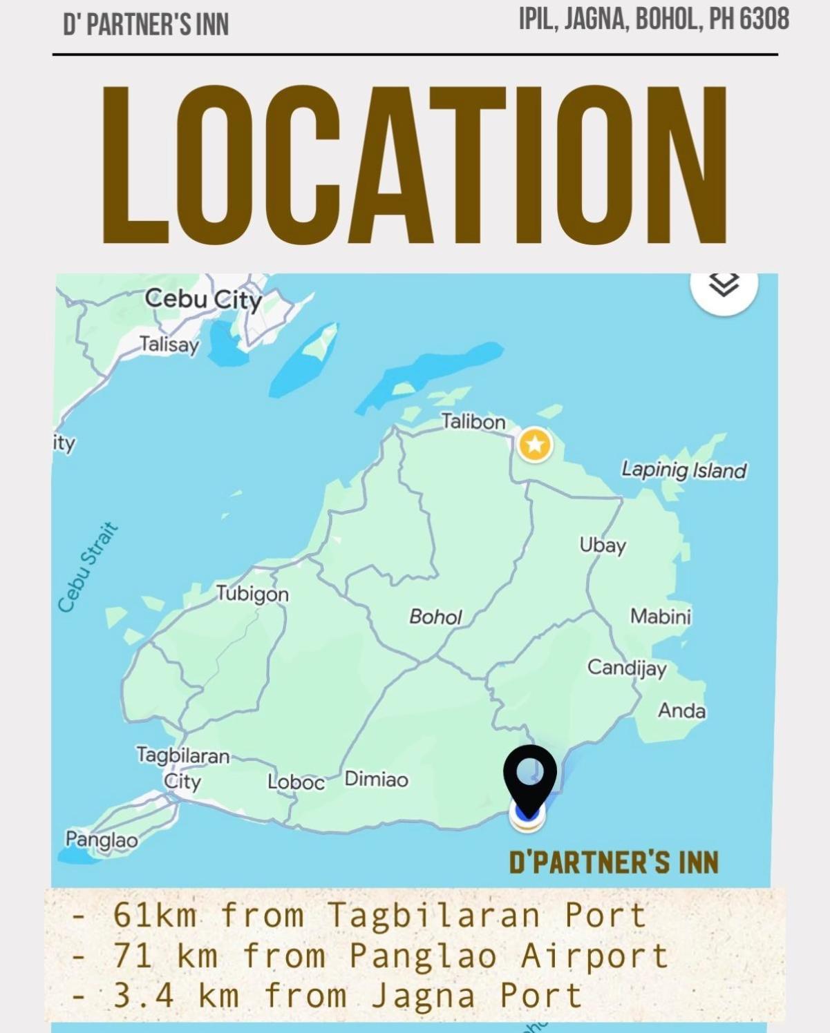 D' Partner'S Inn Jagna Экстерьер фото